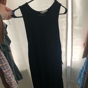 black tank top dress